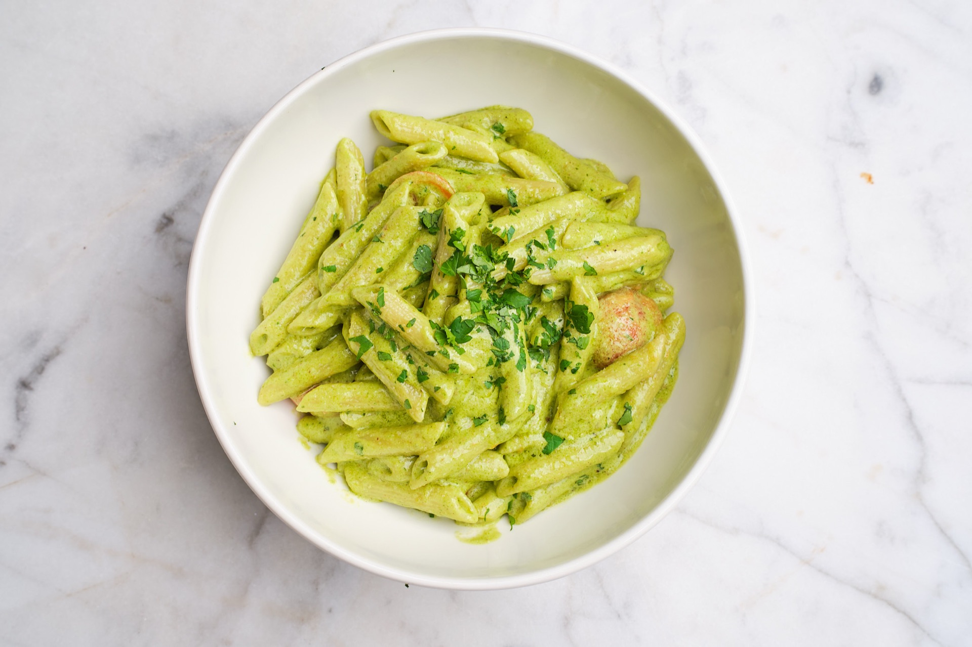 Pasta Grünes Pesto